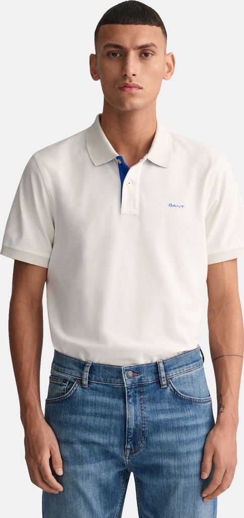 Gant - Poloshirt Reg - Kurzarmshirt in piqué a contrasto Immagine del prodotto 