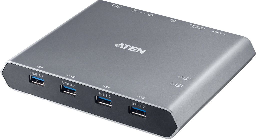 ATEN US3311 2-portowy przełącznik KVM 4K DisplayPort USB-C Zdjęcie produktu 