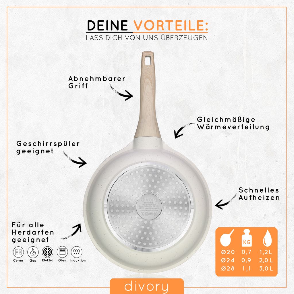 DIVORY kleine Pfanne 20cm I Abnehmbarer | Kaufland.de