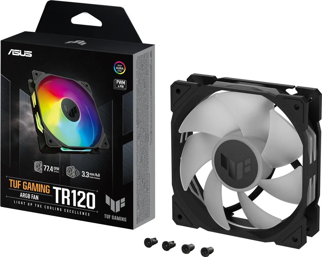 ASUS TUF TR120 ARGB Black Ventola 12cm Case PC 90DA0090-B09000
