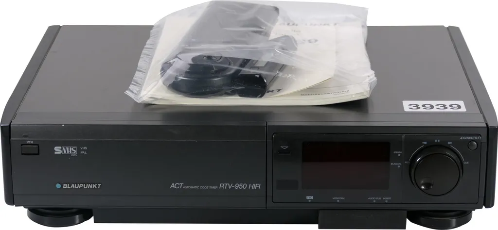 Blaupunkt RTV-950 Magnétoscope S-VHS Pro avec TBC et Montage Montage