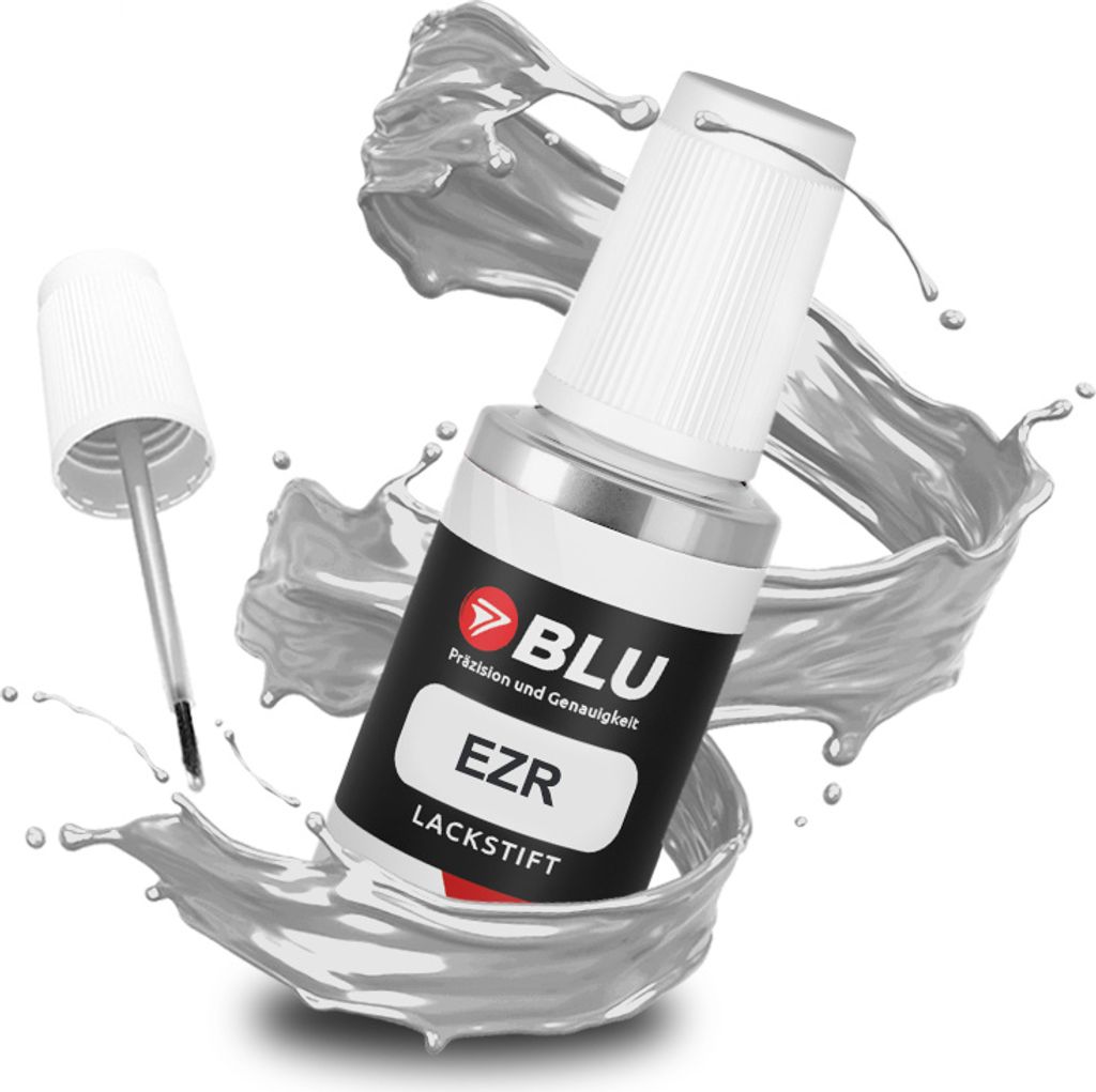BLU Auto Lackstift Silber kompatibel für Peugeot EZR GRis Produktbild 