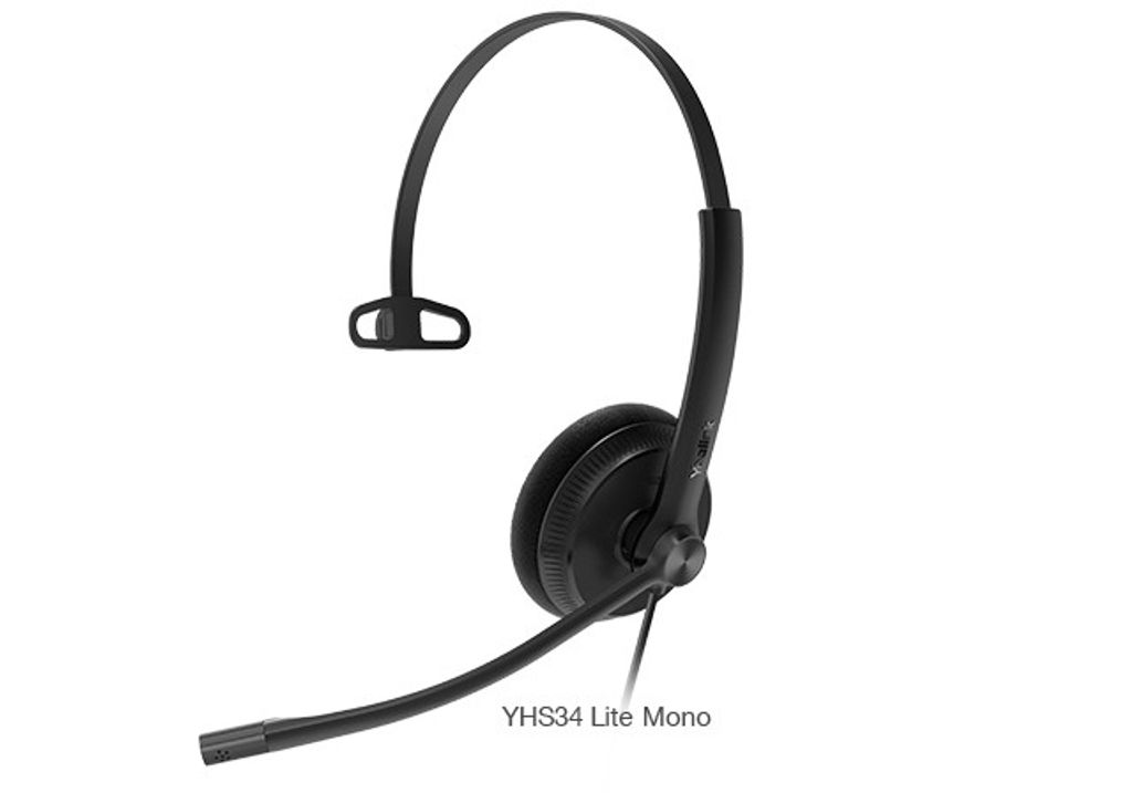 Yealink YHS34 Lite Mono - Headset - On-Ear - kabelgebunden Obrázek produktu 