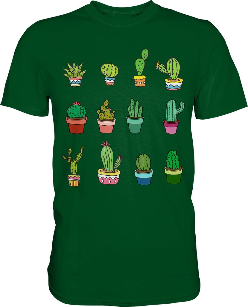 Kakteen T-Shirt Kaktus Sammler Sukkulenten Pflanzen – Produktbild 