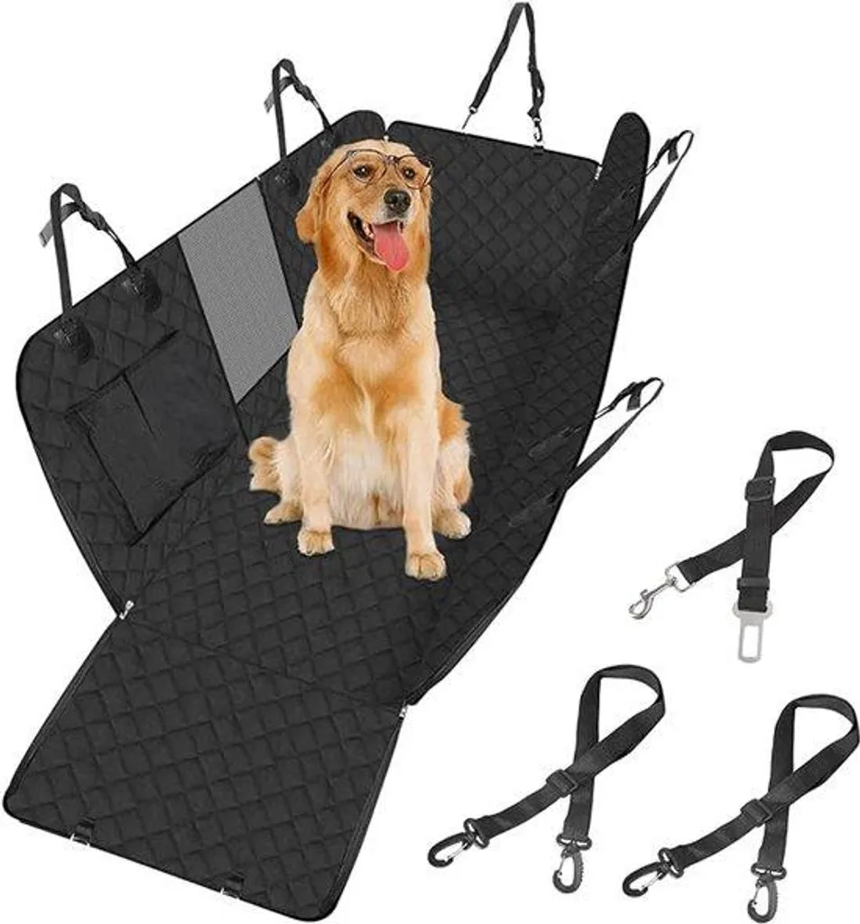 Panier pour chien déhoussable à fond rigide et plaid doux - Marron Médium