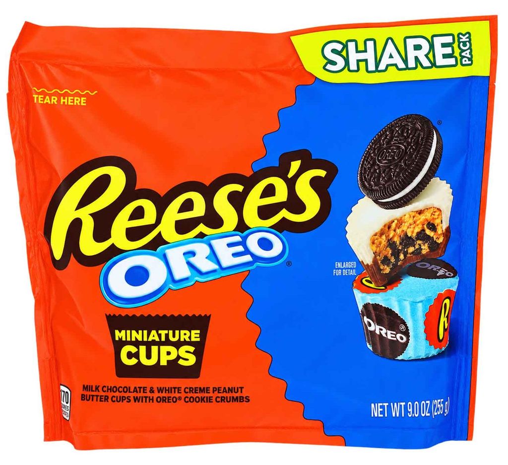 Reese's Oreo Peanut Butter Cups Miniature 255g Produktbild  KI-generiertes Bild