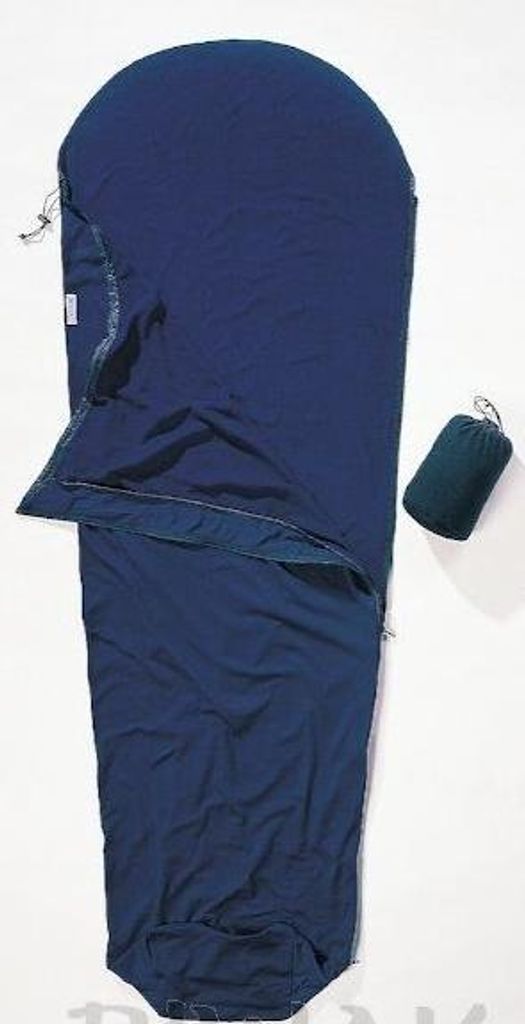 Cocoon MummyLiner Polyester Hüttenschlafsack (Wärmeleistung +6,2°C / Max. Körpergröße 190cm / Gewicht 0,59kg) dark petrol LINKS