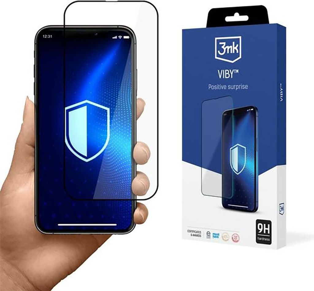 Panzerglas iPhone 13 3MK Set mit Applikator 5 Stk