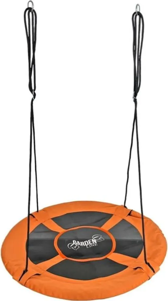 Balançoire nid de cigogne orange 100cm de jardin réglable en hauteur