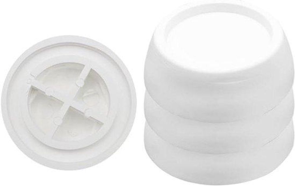 Set aus 4 schwingungsdämpfenden Fußplatten für Waschmaschine, Trockner, Kühlschrank, Laufband, Tisch, Stuhl - Verhindere Schwingungen mit gummi...