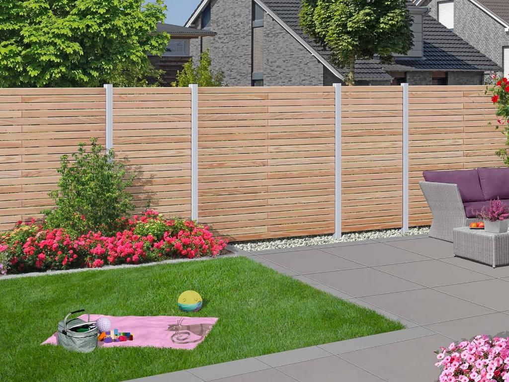 Sichtschutzzaun Rhombus Lärche Produktbild 