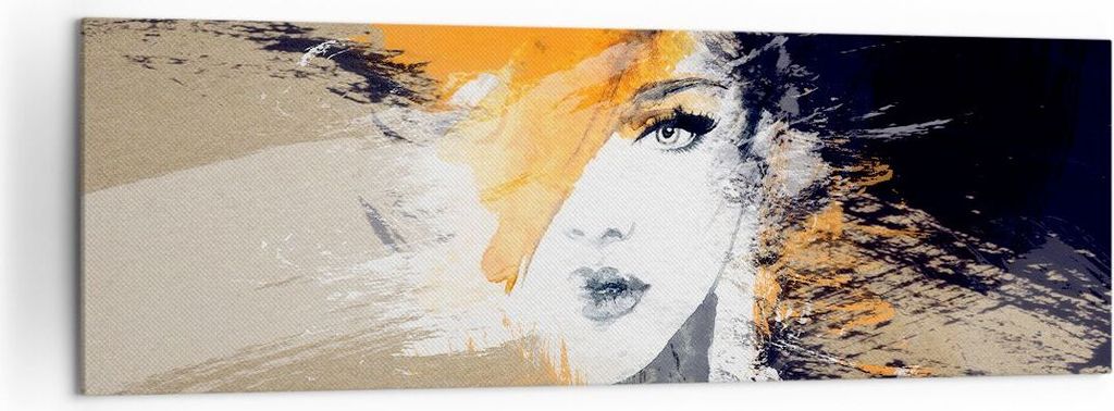 Bild auf Leinwand - Leinwandbild - Abstraktion Frau - 160x50cm - Wand Bild - Wanddeko - Wandbilder - Leinwanddruck - Bilder - Kunstdruck - Wanddeko...
