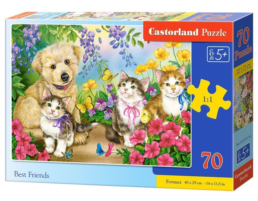 Castorland Best Friends , Puzzle 70 Teile