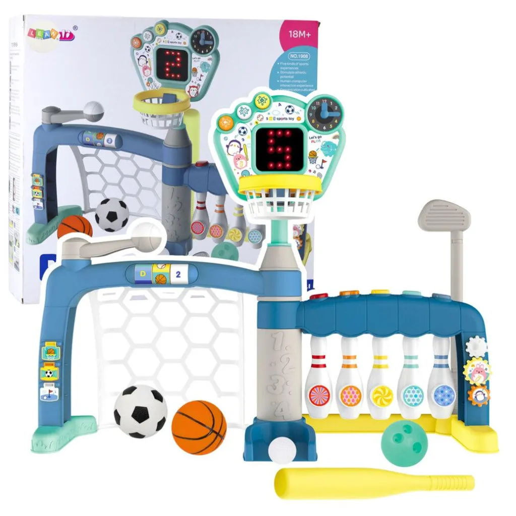 Jeu de sport 5 en 1 avec panneau LED lumineux pour éveil de l'enfant