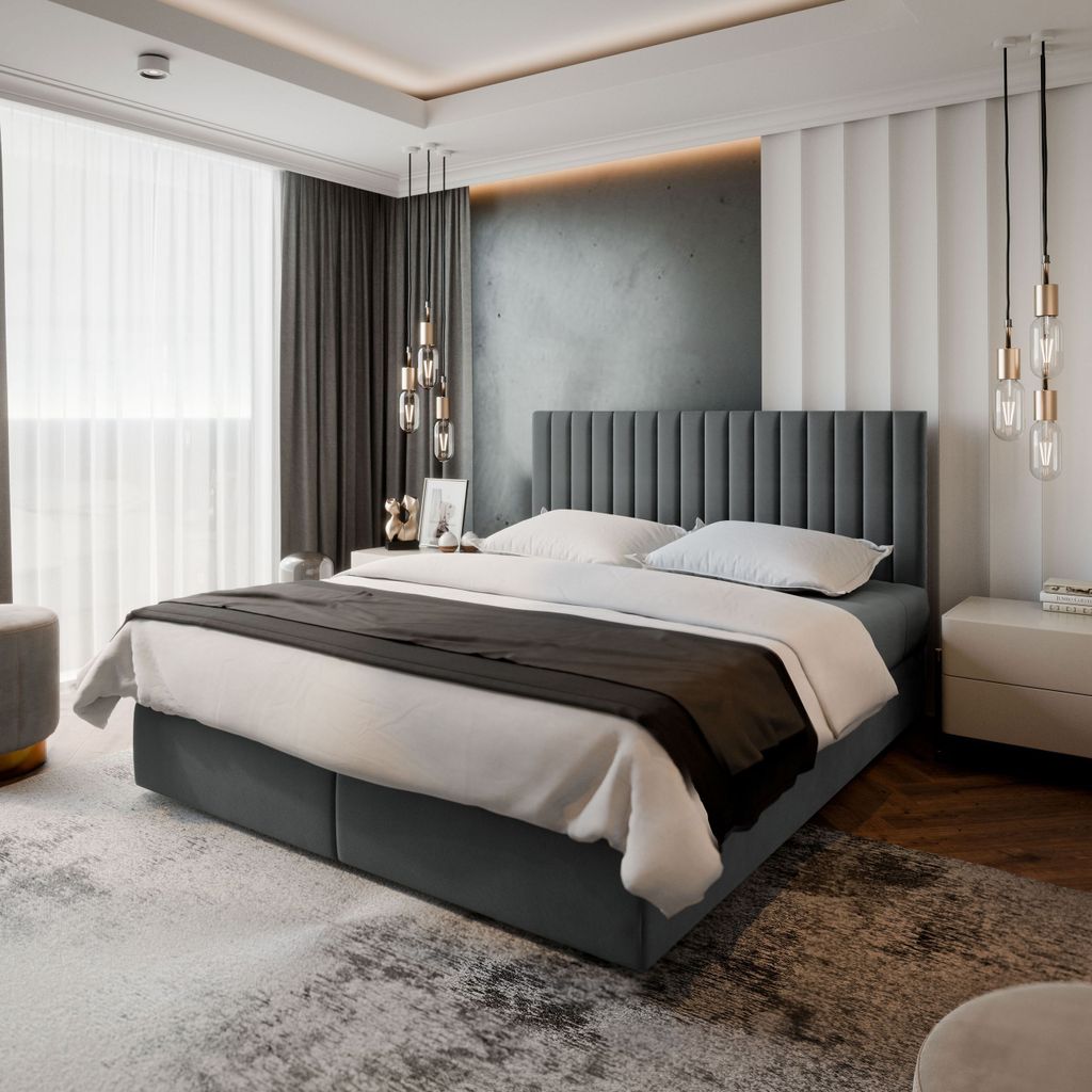 Masseno Boxspringbett BRESEL 180x200 cm Komplett-Set mit Produktbild 