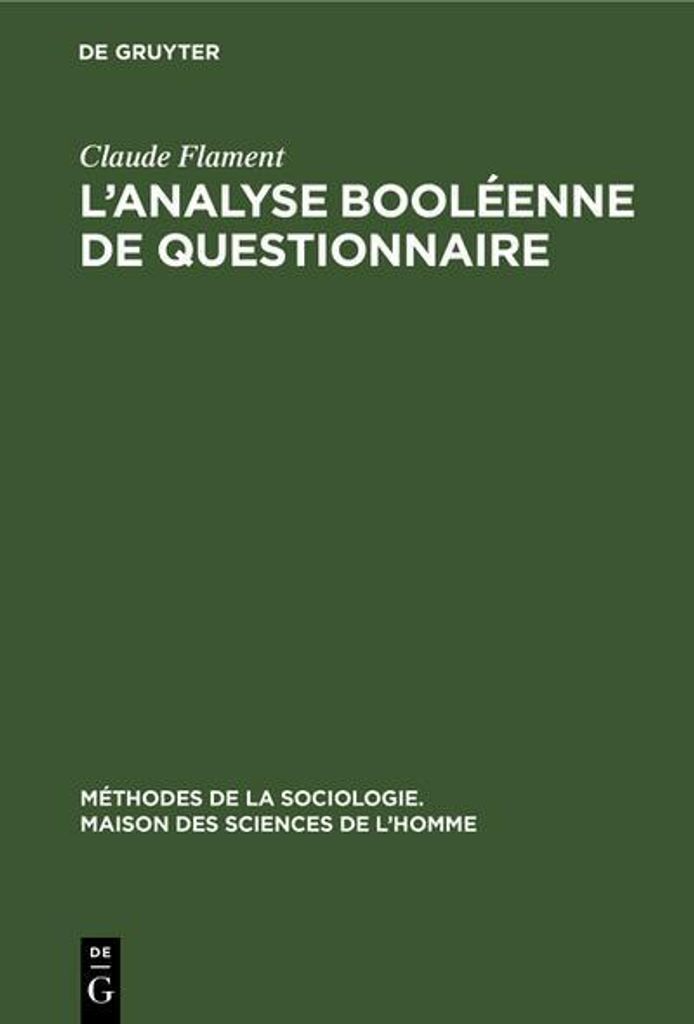 L'analyse booléenne de questionnaire