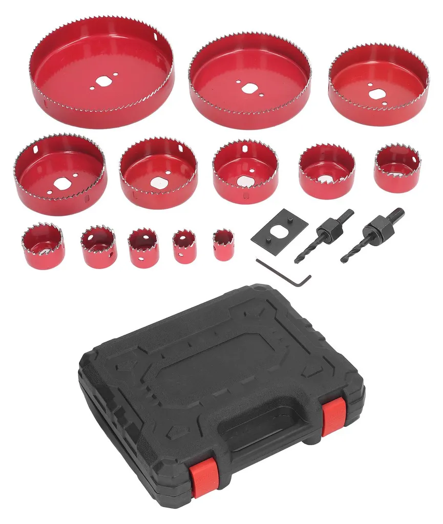 Jeu de 17 scies cloches bimétal X-PRO avec sacoche de transport robuste