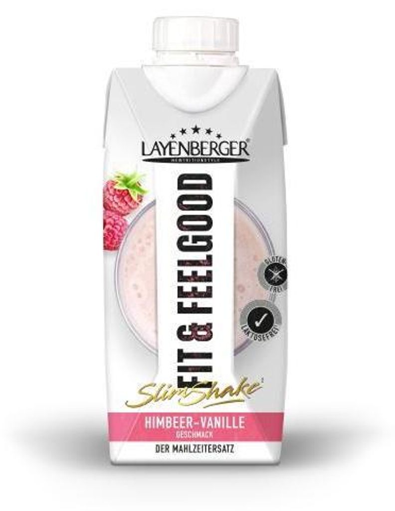 Layenberger Fit+Feelgood Slim Shake Himbeer-Vanille 330 ml