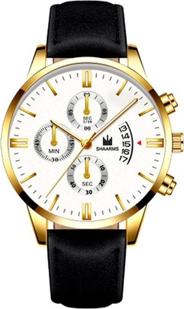 Ramon Uhr – Stilvolle Herrenuhr in Schwarz und Gold KP11594