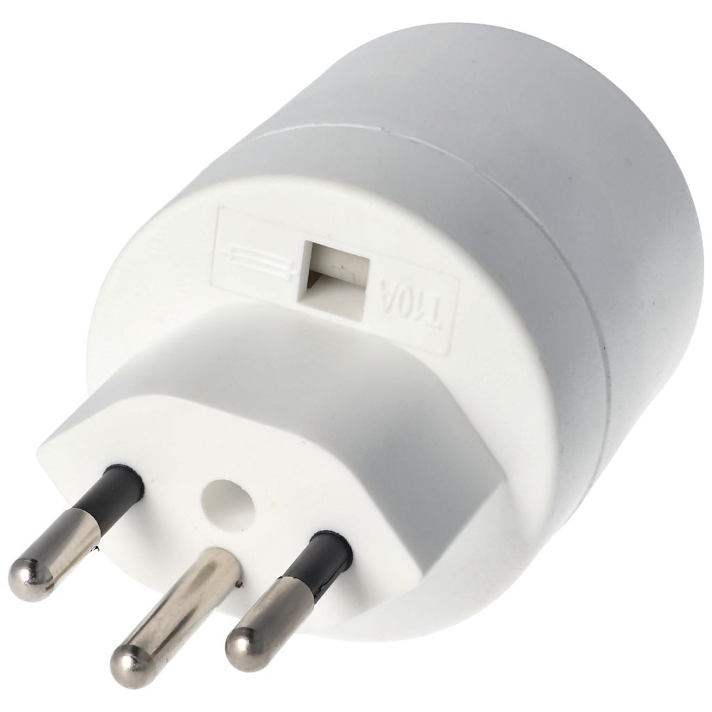 Schweiz-Adapter weiss von Schukokupplung auf schweizer Produktbild 