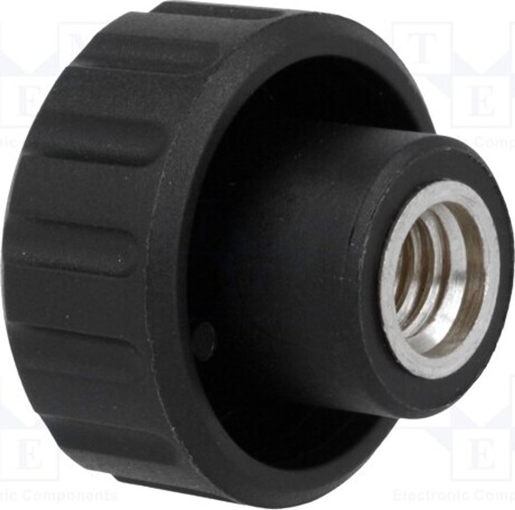 1x Rändelschraube Ø: 20mm 6522 Drehknöpfe 6mm Innengew: M6 H: 16mm
