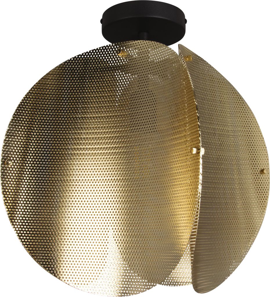 OSRAM Decor Folded Globe Deckenleuchte E27, 380mm, Gold, Stahl elektroplatiert, Industrial, Anbauleuchte