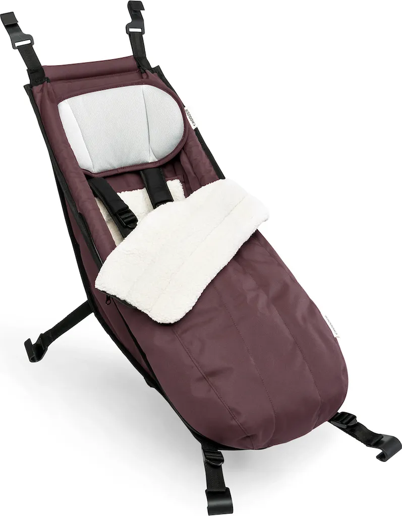 Gardez bébé au chaud en Croozer avec l'ensemble d'hiver rouge Blossom Red