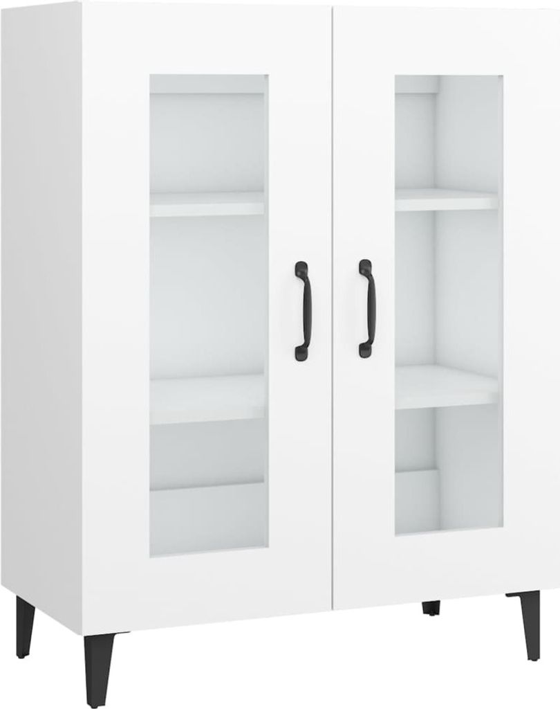 vidaXL Sideboard Blanc 69,5x34x90 cm Bois composite Image du produit 