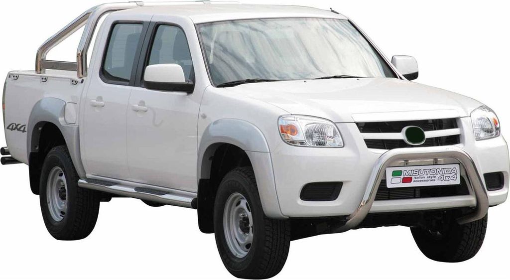 Frontbügel Frontschutzbügel für Mazda BT-50 2009-2012 ø76mm Stahl Silber Schutz