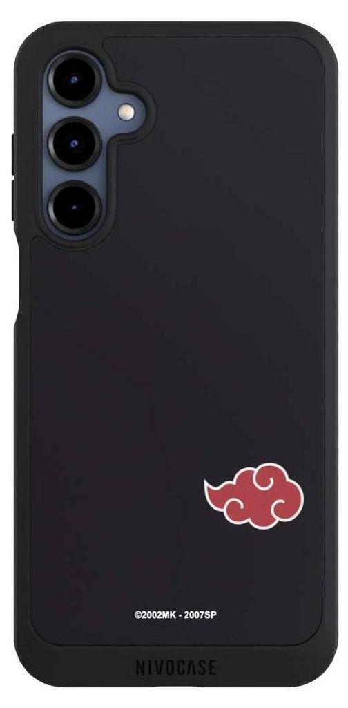 NIVOCASE Handyhülle für Samsung Galaxy A16 5G Hülle NIVOpure Case Schwarz Naruto Shippuden Offizielles Lizenzprodukt Akatsuki