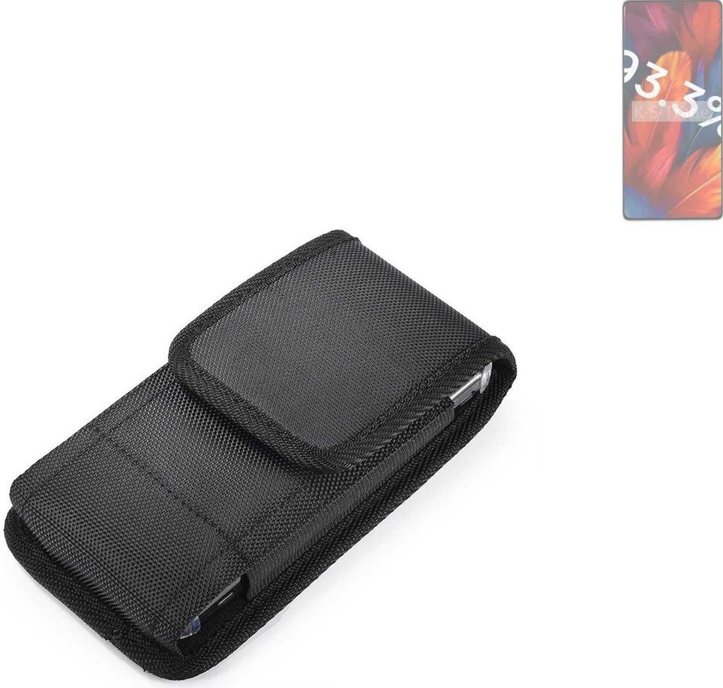 Holster Gürteltasche kompatibel mit Xiaomi Redmi Note 13 LTE Holster Gürtel Tasche wasserabweisend Handy Hülle Schutz Hülle Outdoor schwarz