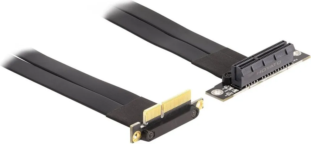 Scheda Riser Delock PCIe x4 per Case 1U/2U - Prolunga 60cm Professionale