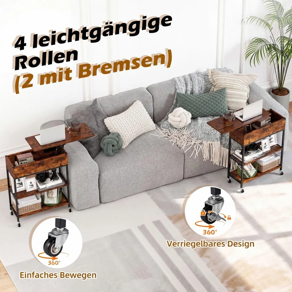 Petite table d'appoint avec rangement pour optimiser les petits salons - 4