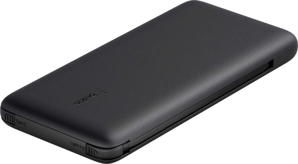 Belkin Power Bank 18W 10.000mAh USB-C+Lightning Kab. Produktbild 