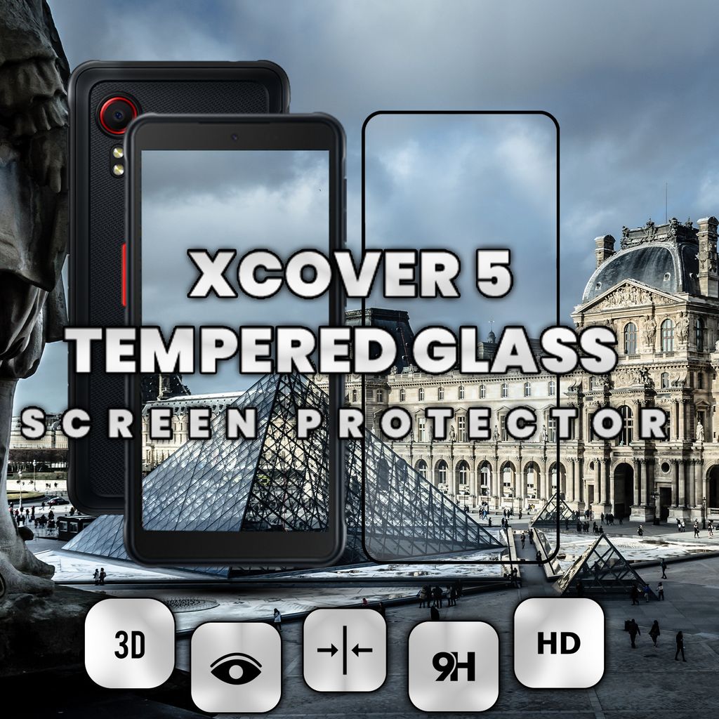 Samsung Galaxy Xcover 5 – gehärtetes Glas 9H – 3D-Displayschutz in Superqualität