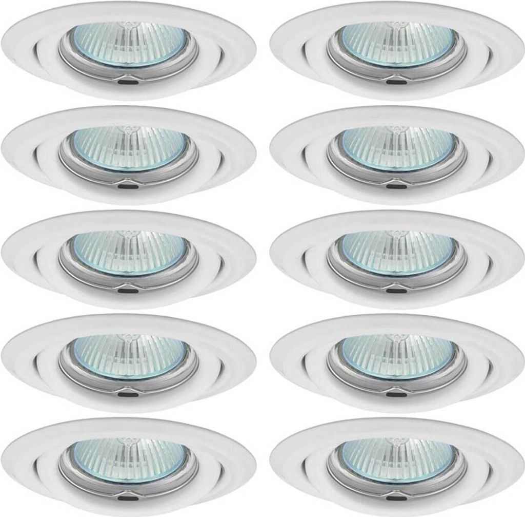 10 x Inbouwspots, model AXEL 2115, wit, rond, max. 35W, Productafbeelding 