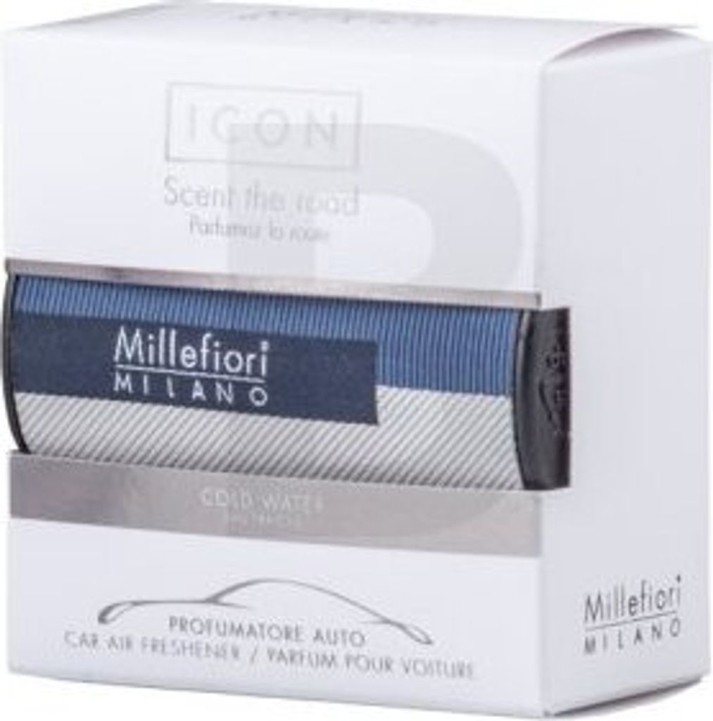 Millefiori Milano Icon Car Air Freshener Cold Water Textil Geometric