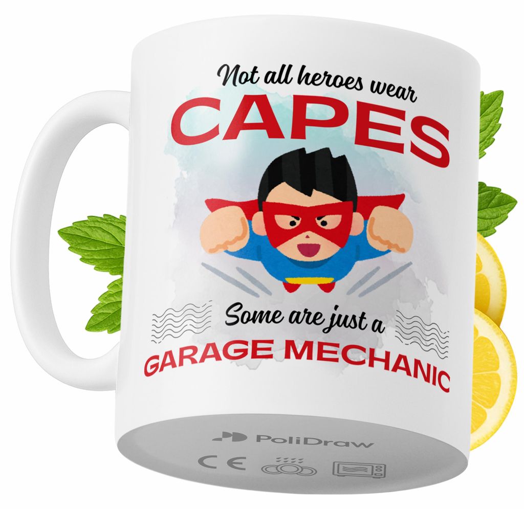 Lustige Kaffeetasse mit witzigem Textdesign für Kfz-Mechaniker - ideal für Geburtstage, Namenstage und Feiertage. Hochwertige Tasse für besonder...
