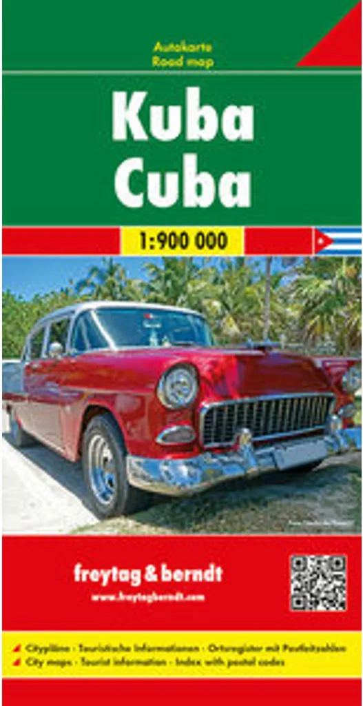 Carte Routière Cuba à l'échelle 1/900 000 - Plan de Route Détaillé
