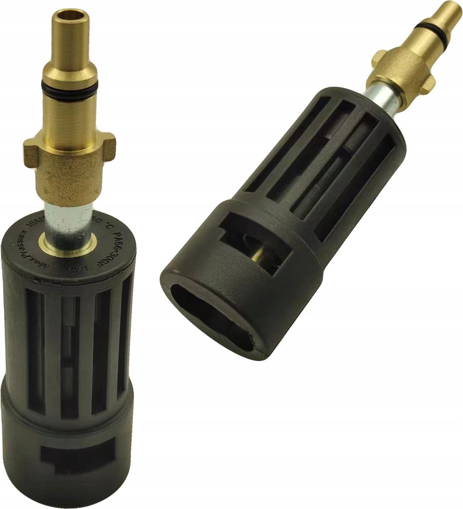 Rosfix Adapter Nilfisk Alto auf Kärcher K Bajonett – Messinganschluss | 160bar, 60°C | Werkzeuglos Montierbar | Für Hochdruckreiniger