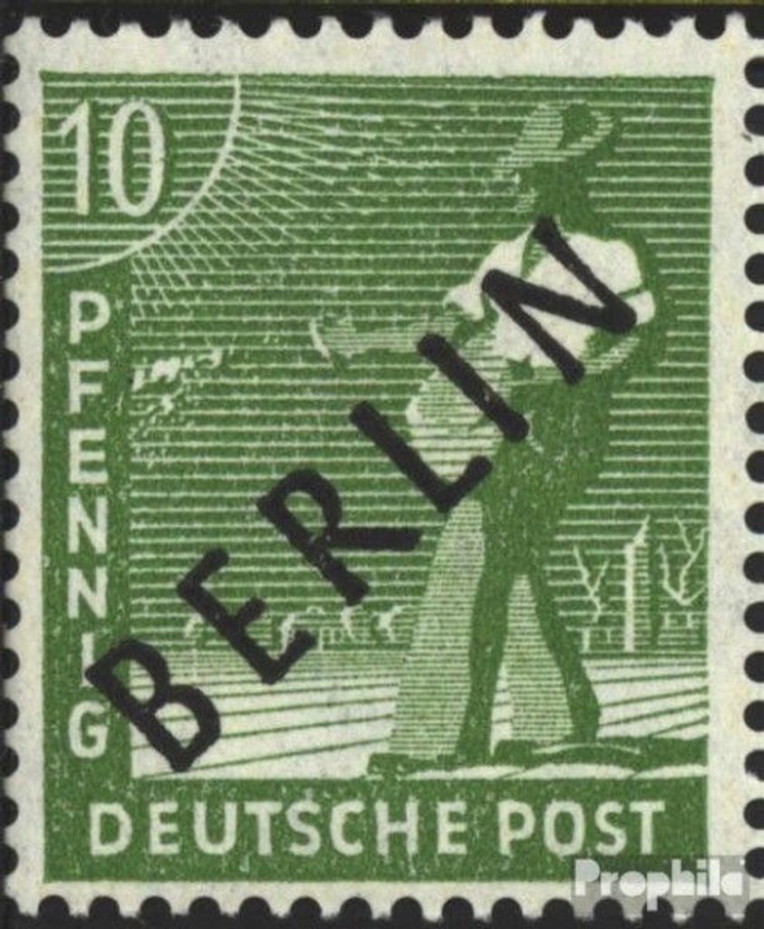 Briefmarken Berlin (West) 1948 Mi 4 gestempelt Schwarzaufdruck