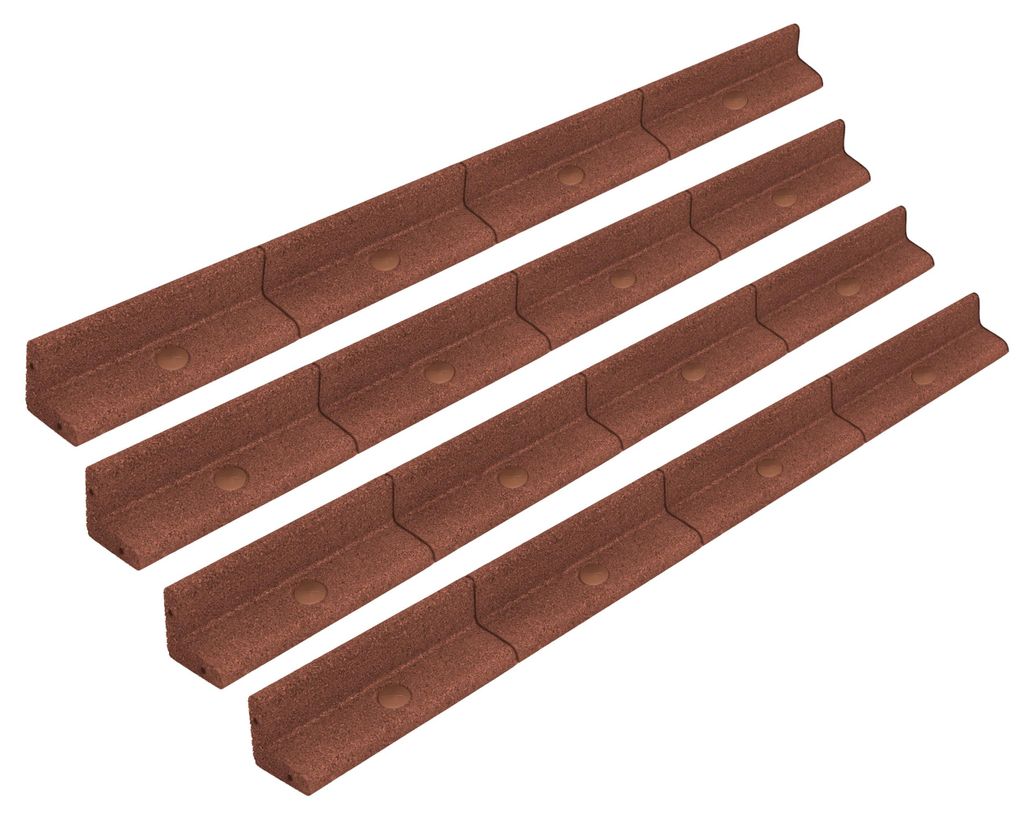 Terrakotta Rasenkante aus UV-beständigem Gummi, 4,8m Produktbild 