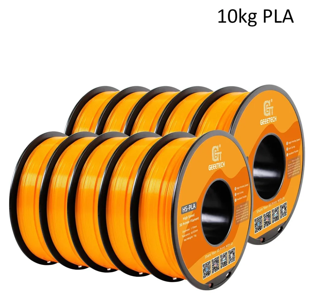 Filament PLA Orange 1,75 mm Anti-Bouchage pour Impression 3D 1 kg