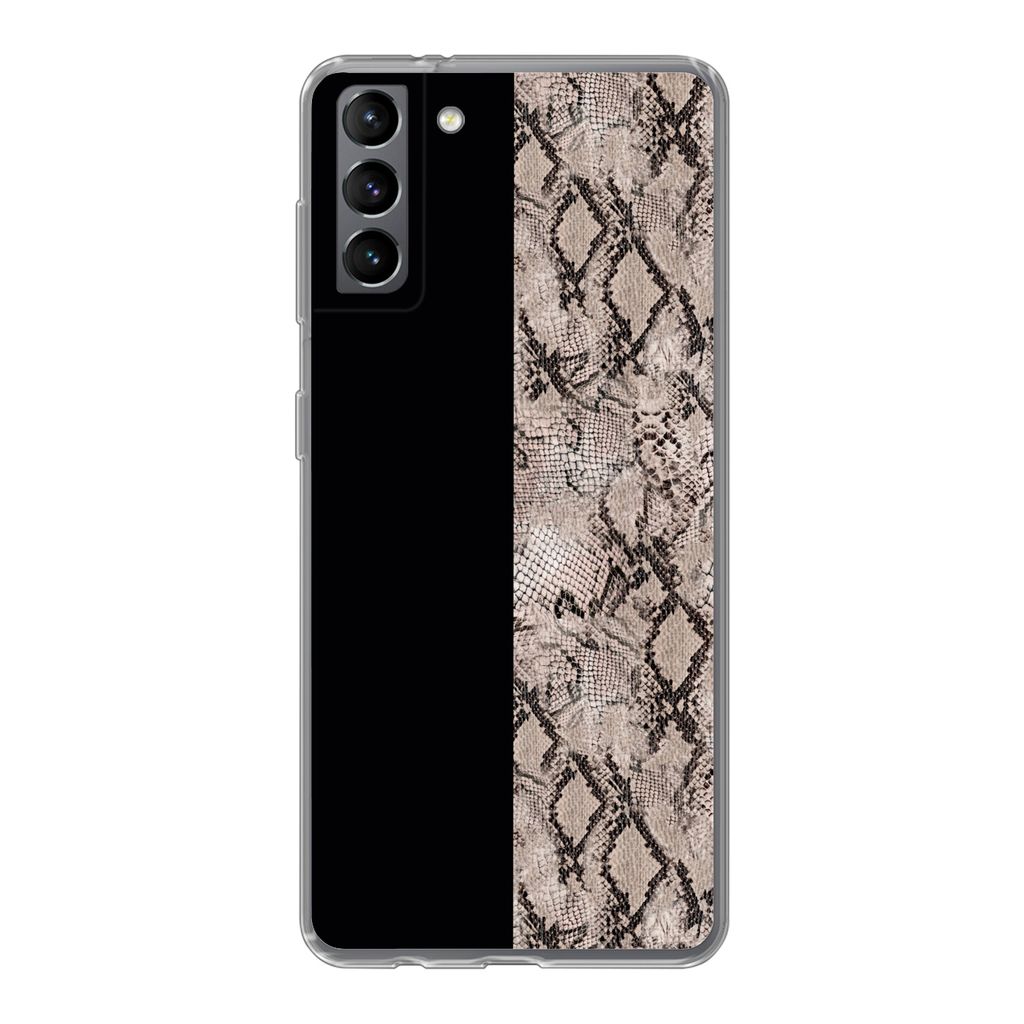 MuchoWow Handyhülle Schutzhülle Hülle für Samsung Galaxy S21 Plus Schlangen - Design - Reptilien Silikon Softcase Handy Hülle - Handy-Tasche