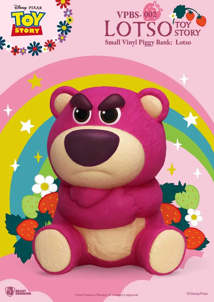 Tirelire Enfant Lotso Toy Story 24 cm Objet de Décoration et Épargne