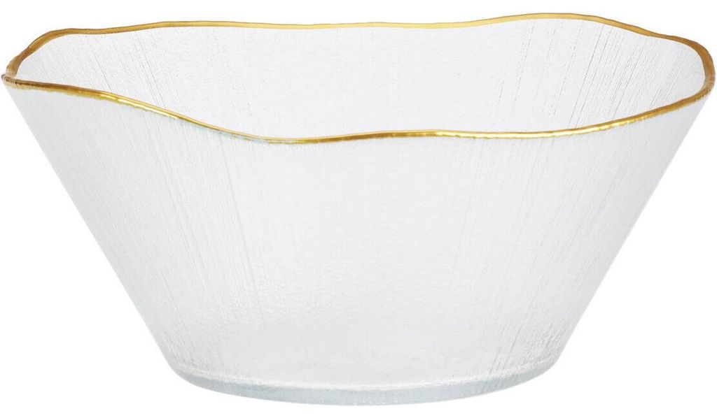 Salatschüssel aus Goldglas 21 cm, 1,2 l Produktbild 