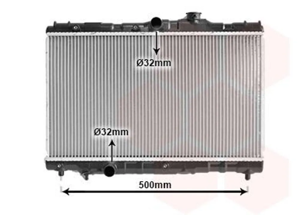 Radiateur moteur VAN WEZEL 53002115 pour Toyota Corolla E9 essence