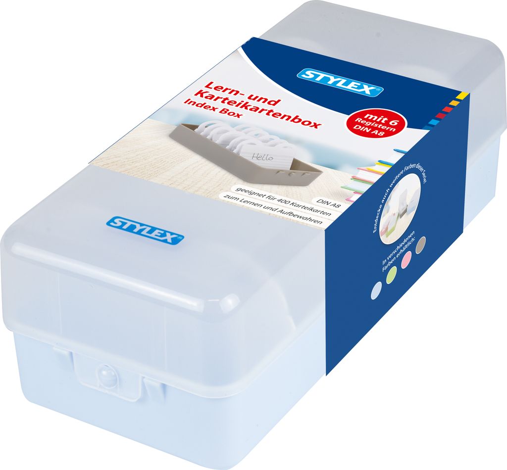 Stylex - Lern- und Karteikartenbox - DIN A8 - 1 Stück Produktbild 3