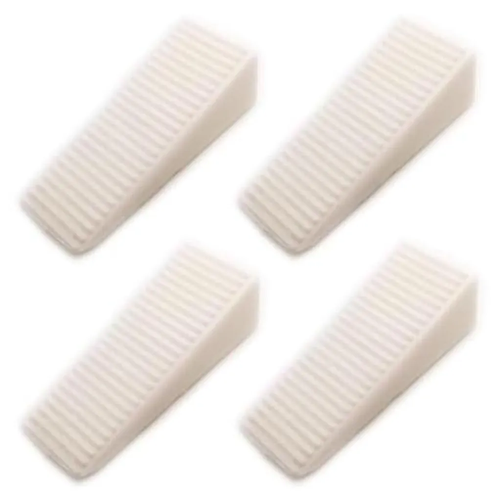 Protège-Porte Mural Autocollant Lot de 4 Anti-Choc pour Plinthe Blanc