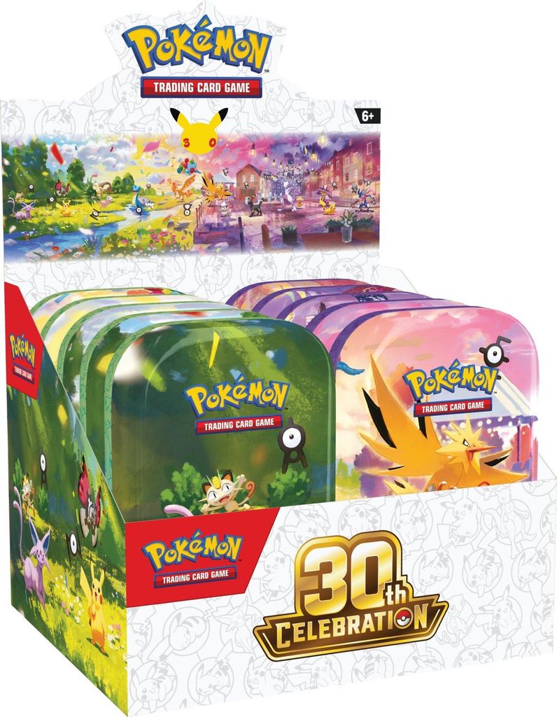 Pokemon 30th Celebration: Mini Tin Display Englisch Produktbild 